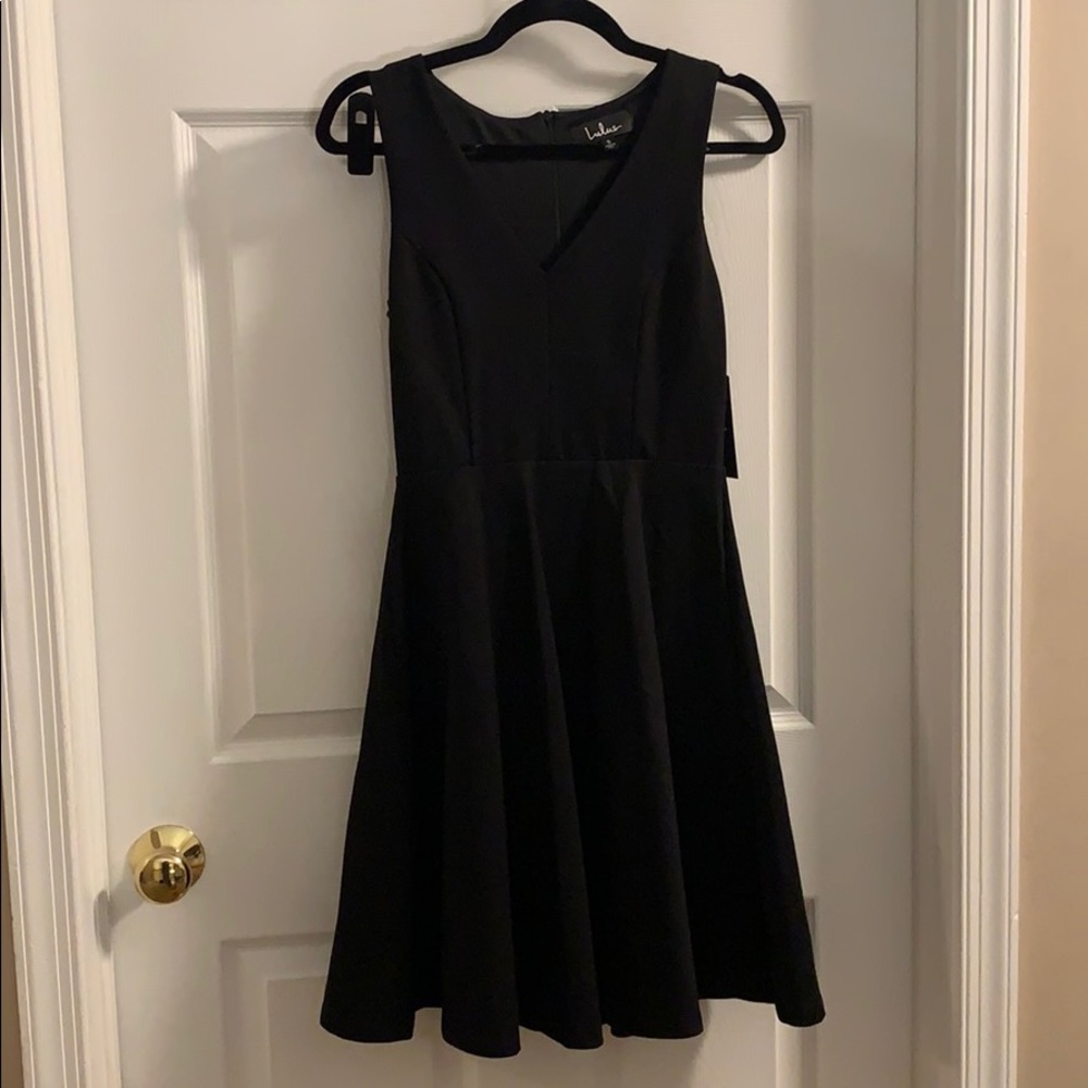 Lulu’s black cocktail dress